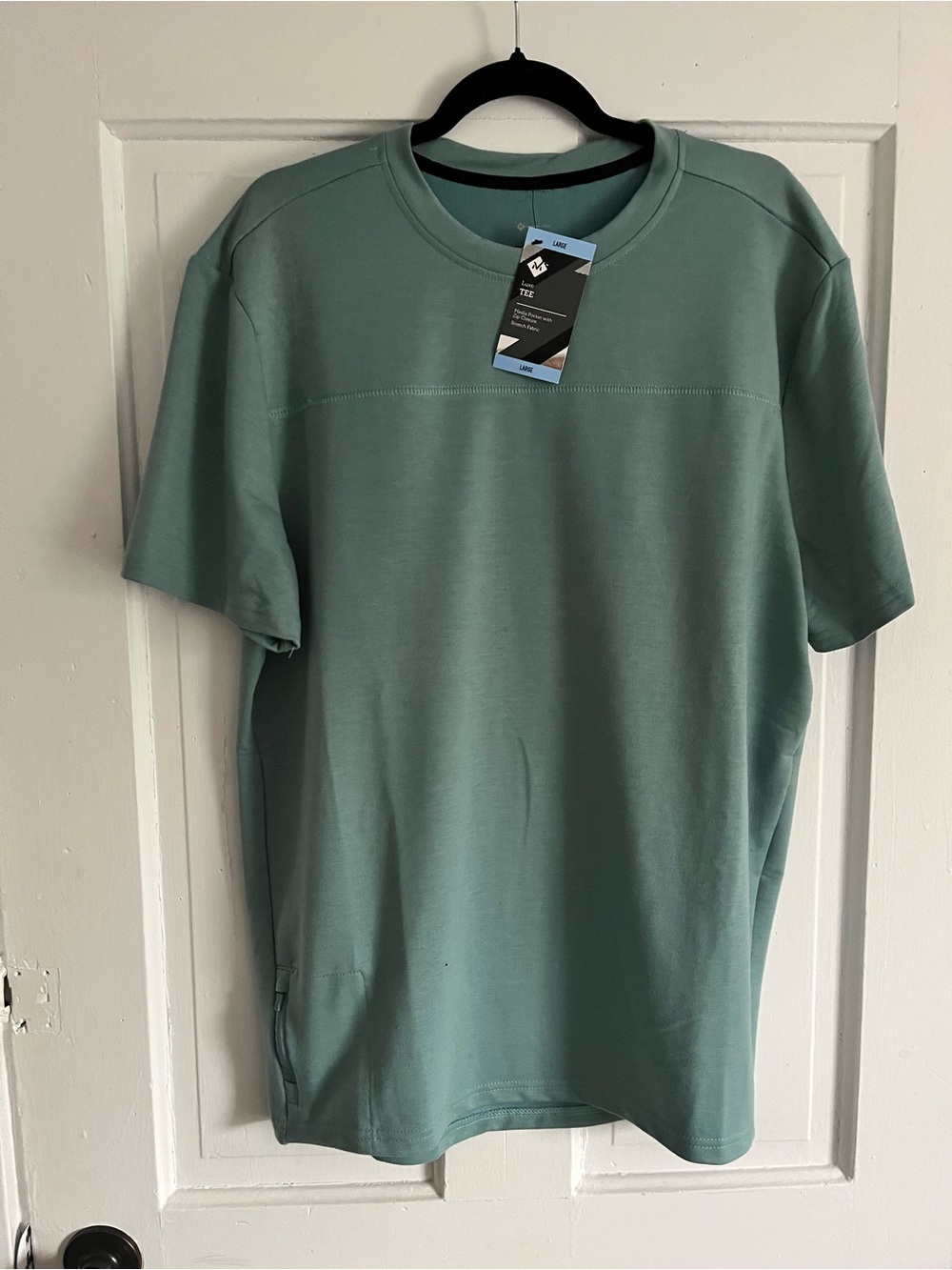 Men's Sage Green Crew Neck Short Sleeve Tee